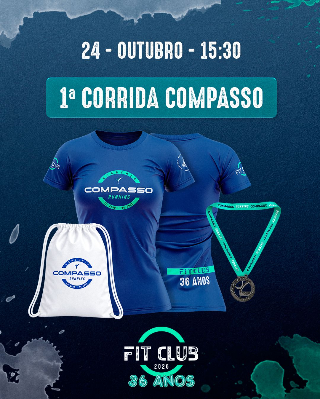 Kit oficial da FitClub Run 2026